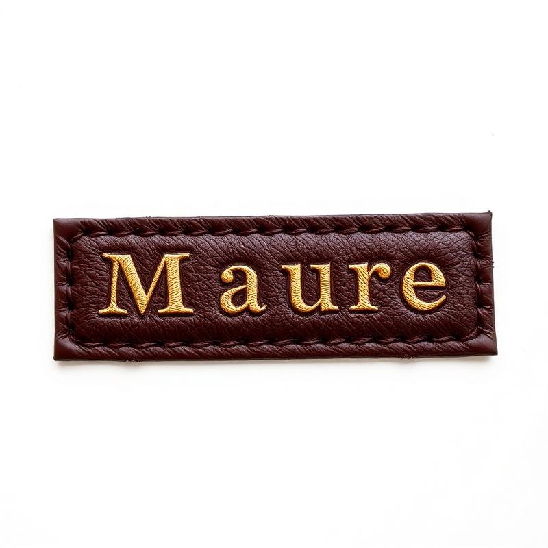Leather Nameplate